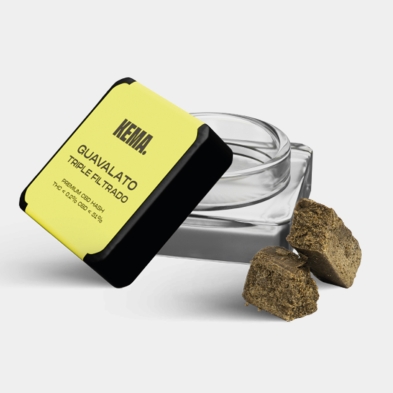 Hash CBD de Triple Filtrado 'Guavalato' KEMA 3g abierto