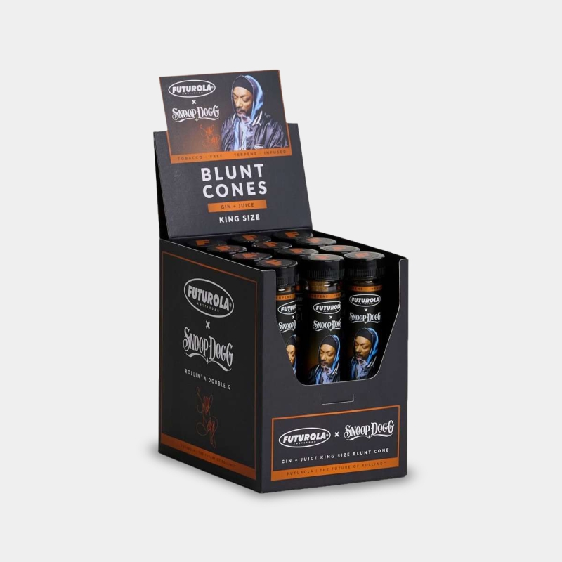 Caja de Conos Blunt Preliados Futurola x Snoop Dogg Gin & Juice