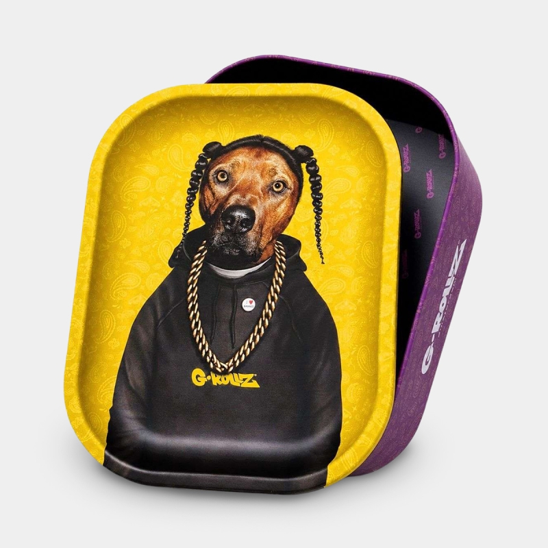 View Caja Metálica 2en1 con Bandeja para Liar Pets 'Rap' G-Rollz