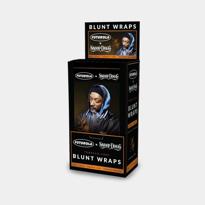 View Futurola Snoop Dogg Blunt Wraps con Terpenos Gin & Juice caja de 25 unidades