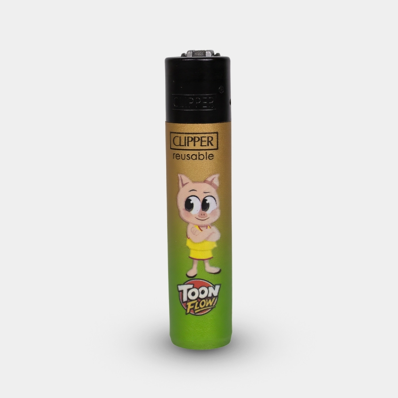 Mechero Clipper Toons cerdo Porky
