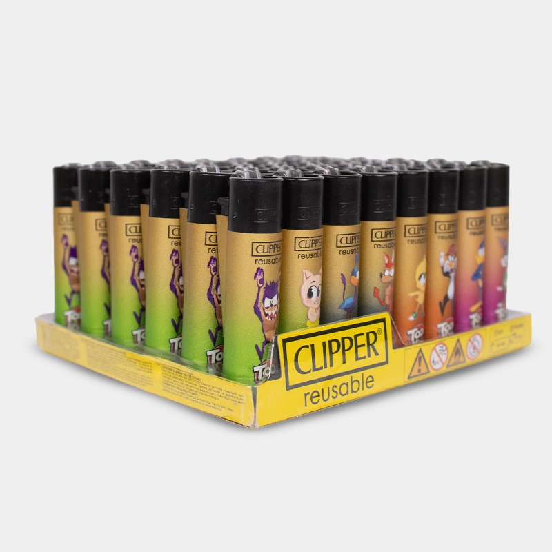 Mechero Clipper Flow Movie en caja