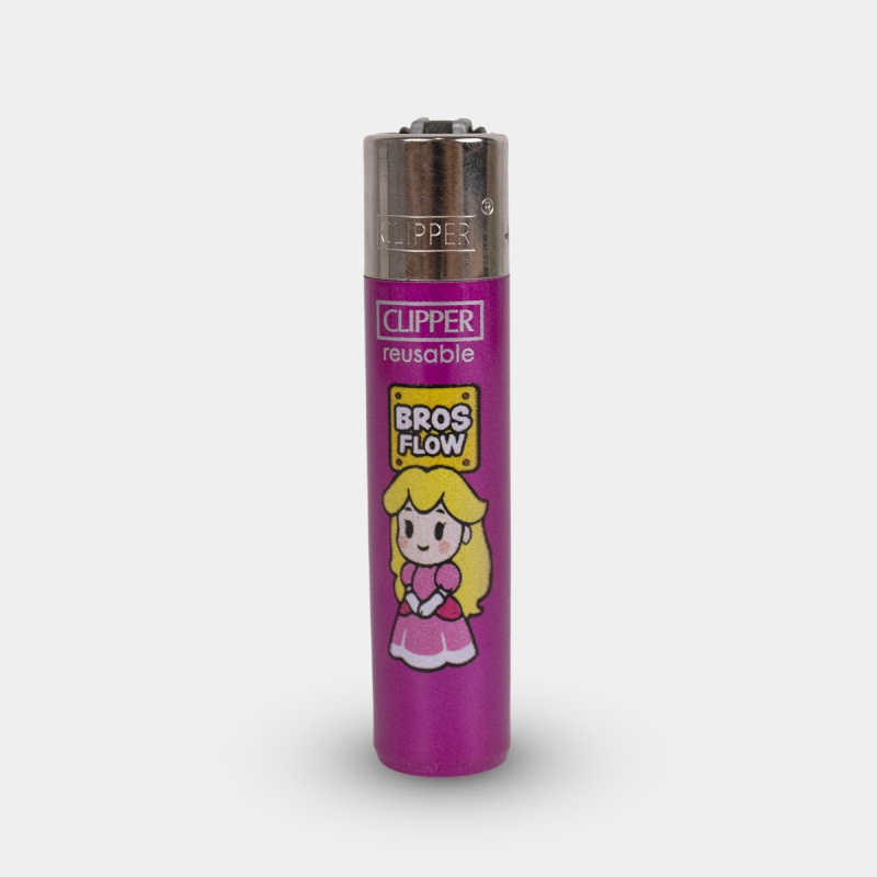 Mechero Clipper Flow Movie Peach