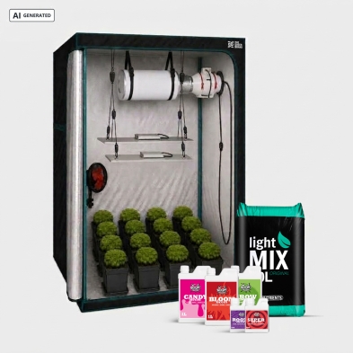 Kit Completo Profesional 120x120 montaje cultivo