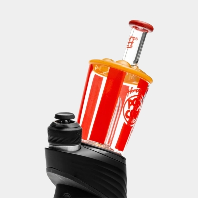 Hemper Popcorn Puffco Glass Attachment montado