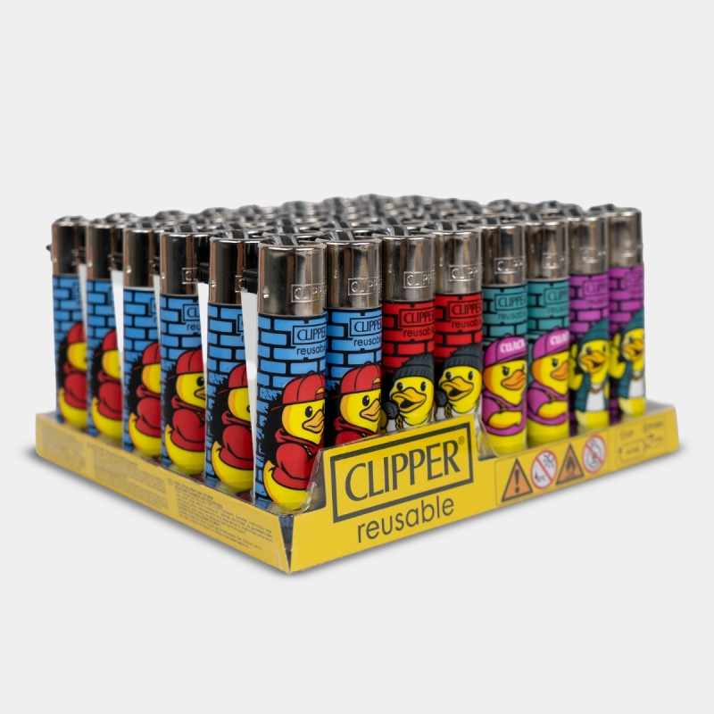 Clipper Cuack Style - Mechero Recargable con Diseño de Patos