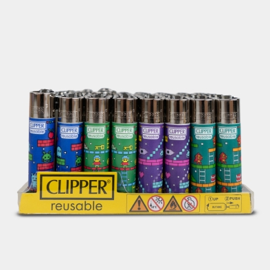 Mechero Clipper Insert Coins |Diseño Arcade Retro y Pixel Art