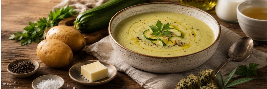 Soupe au cannabis : recette chaude avec une touche cannabique
