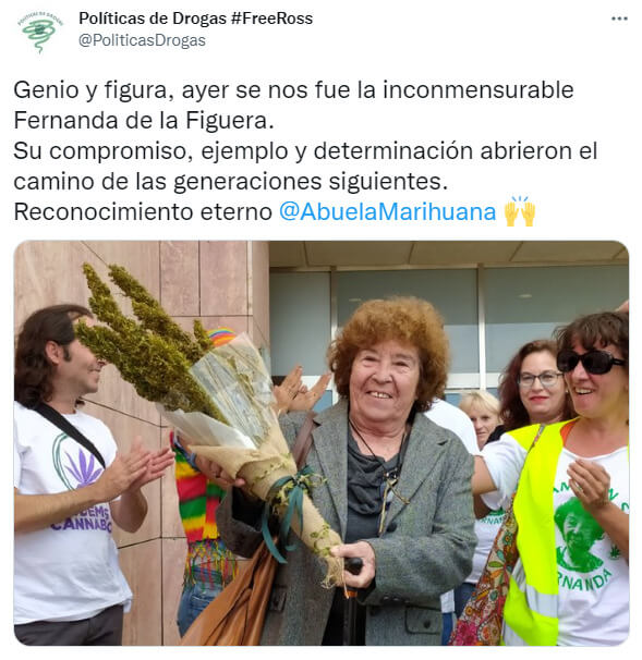 tuit muerte abuela marihuana