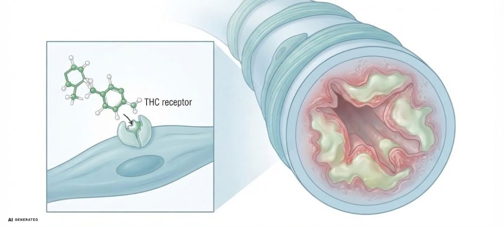 broncodilatación causada gracias a la vaporización de THC