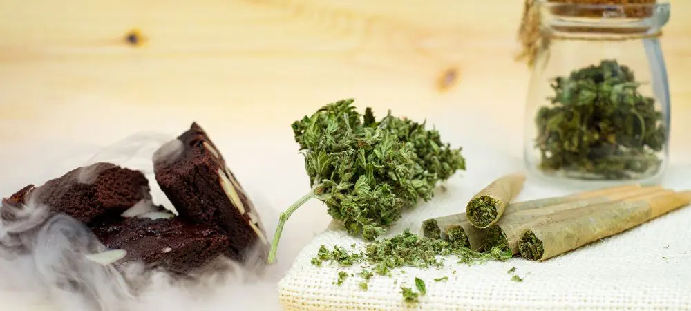 Brownie de marihuana cannábico