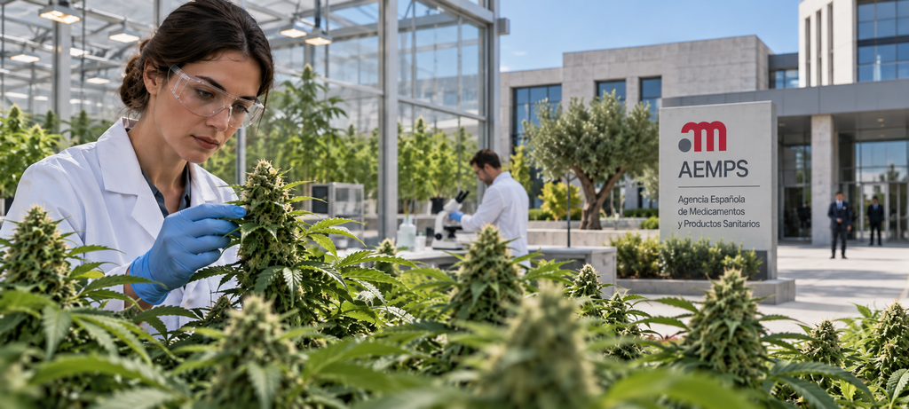Investigación y fabricación de cannabis en España permitido por la AEMPS