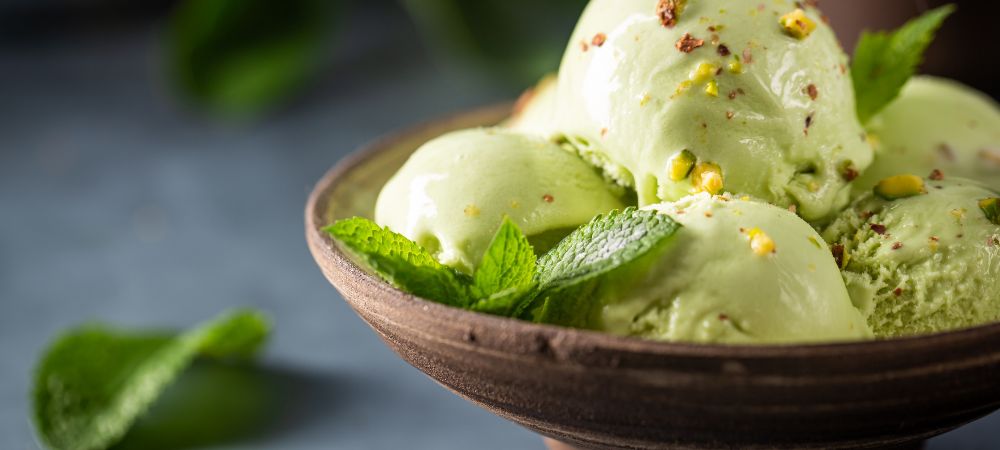 Helado de marihuana y menta