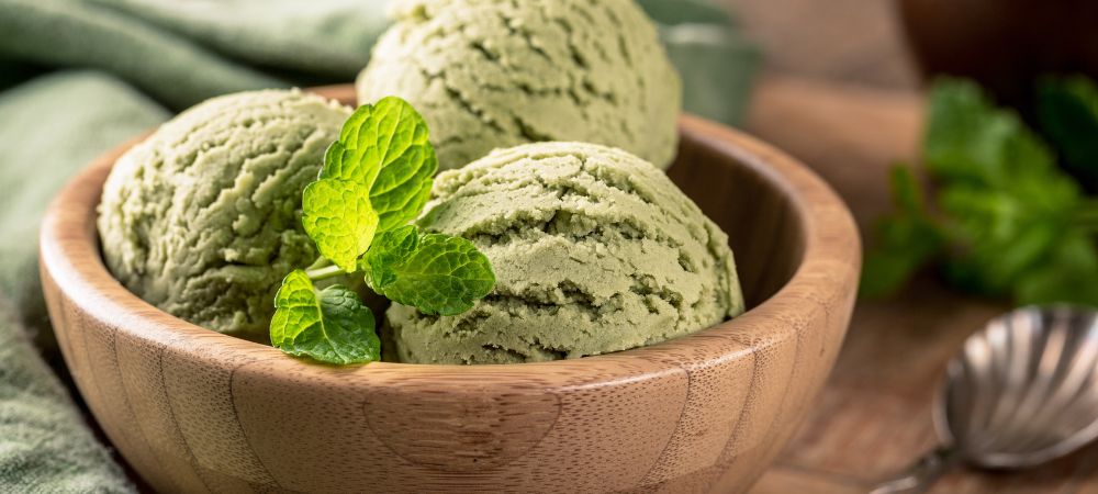 Helado de menta