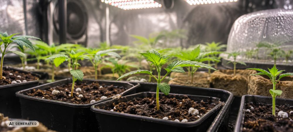 plántulas de cannabis
