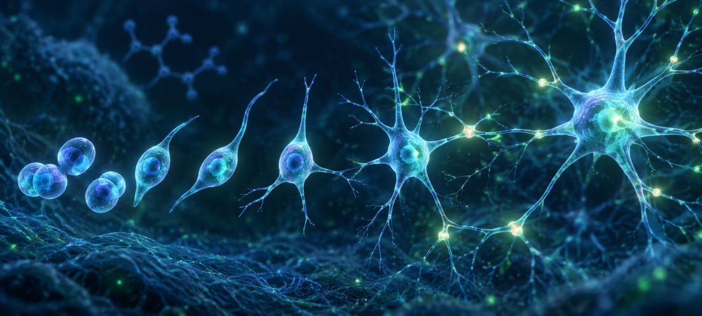 active neurons seen from the microscope