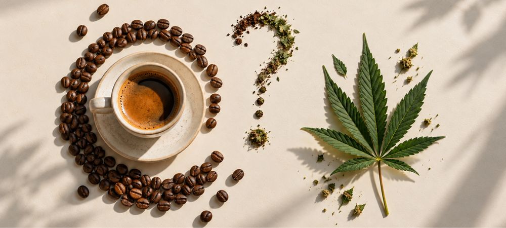 muestra de la duda de si el café produce la misma adicción que la marihuana