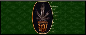 Satibeer, la bière élaborée au Chanvre photo étiquette satibeer, la biere au chanvre