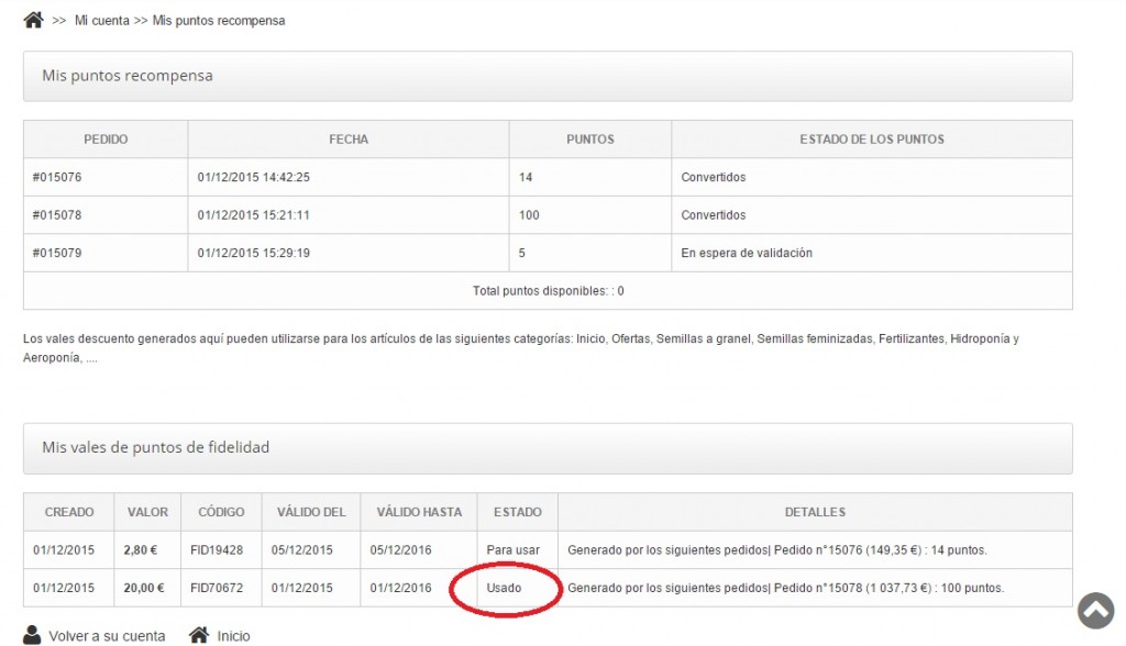 Los Puntos de Fidelidad
