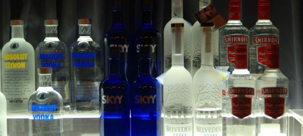 bouteilles de vodka
