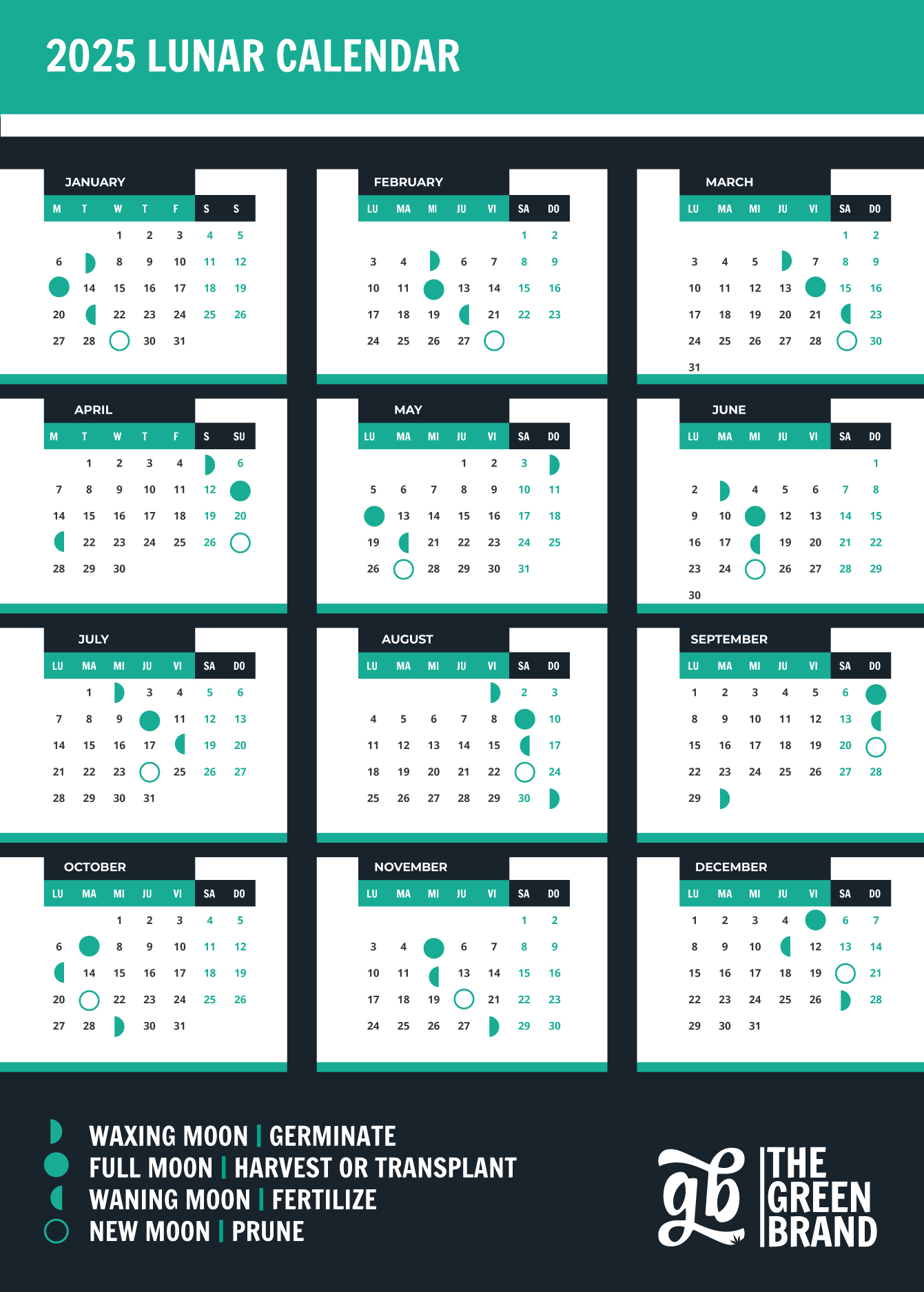 2025 Lunar Calendar