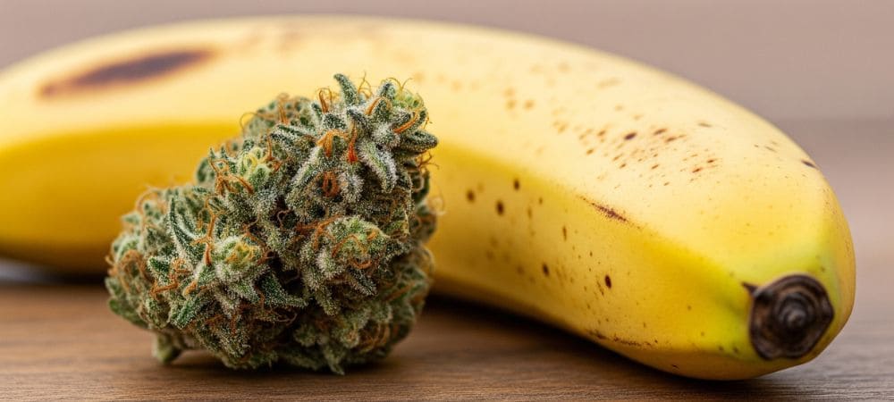 Marihuana banana y variedades con sabor a plátano