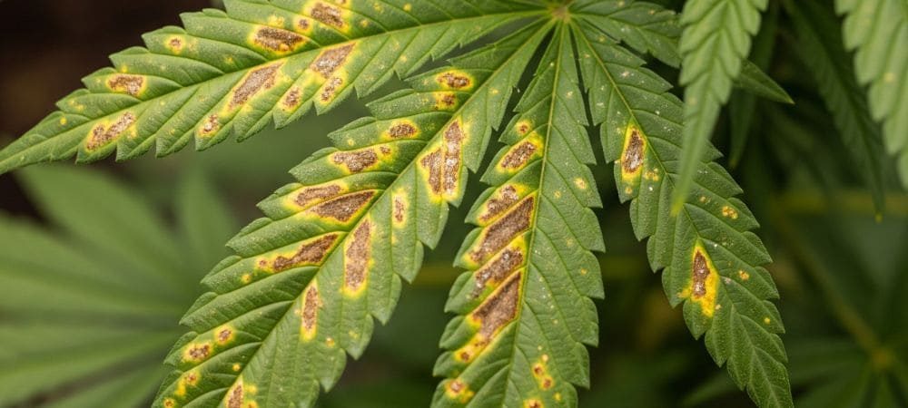 macchie sulla cannabis