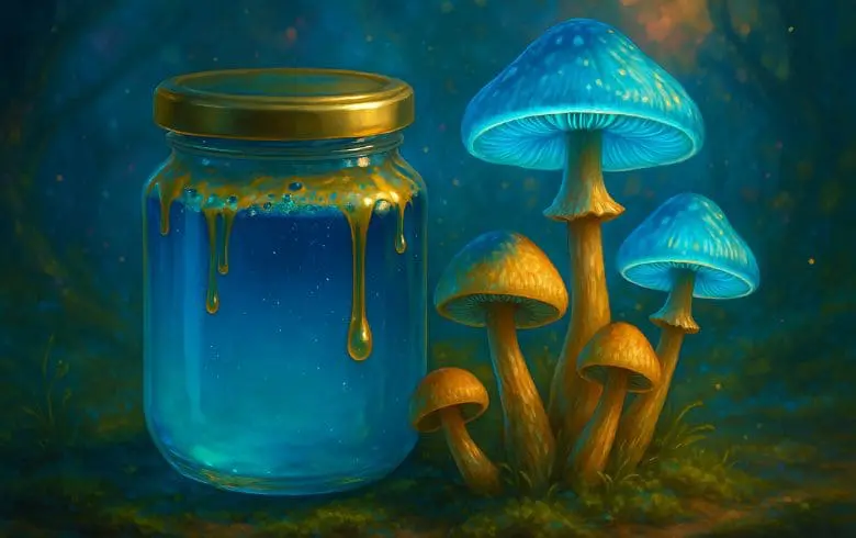 Miel azul: la receta que transforma tus setas psilocybe en oro líquido