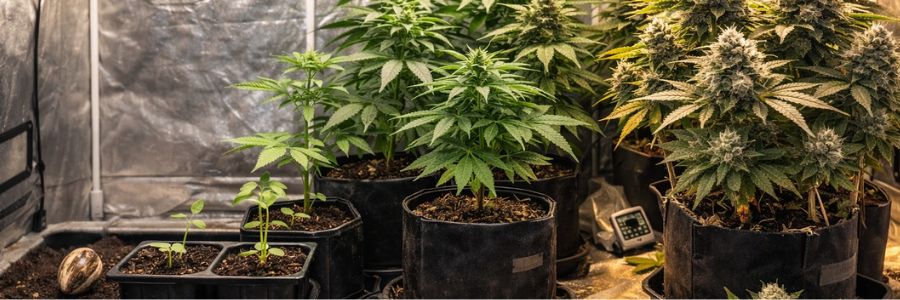 Cultivo continuo con semillas a granel autoflorecientes: cosechas todo el año