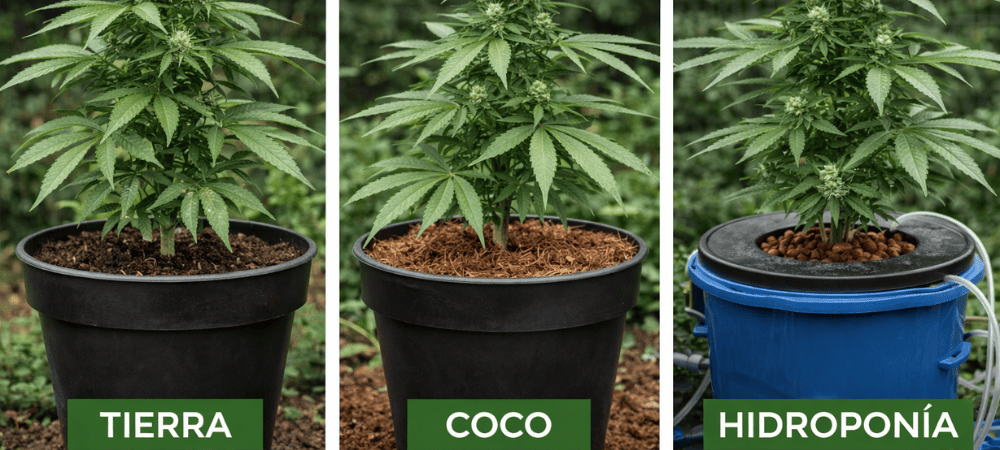 Big Bud dosis según sustrato tierra, coco, hidroponía