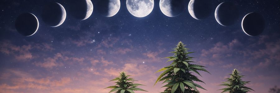 El cannabis y la luna
