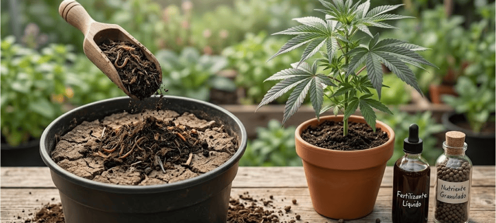 Cuándo usar abono y cuándo fertilizante orgánico según el estado del cultivo
